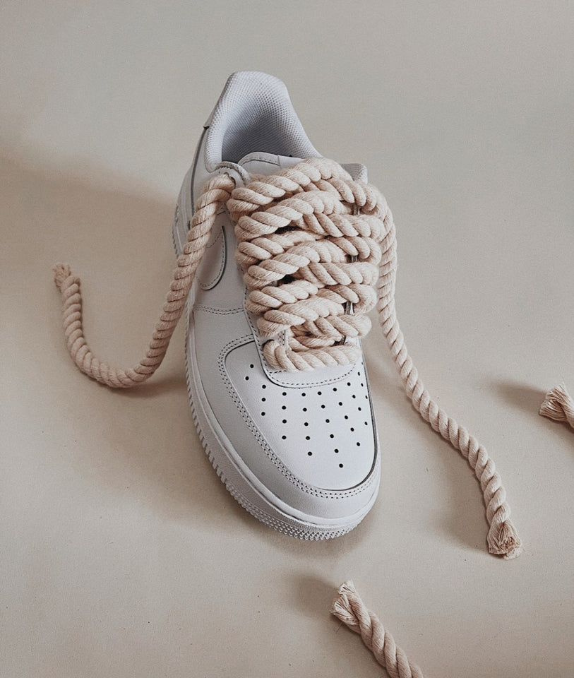 Nike Air Force Low White Rope Laces